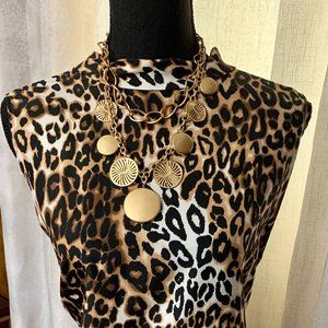 Animal Print  Sleeveless Top